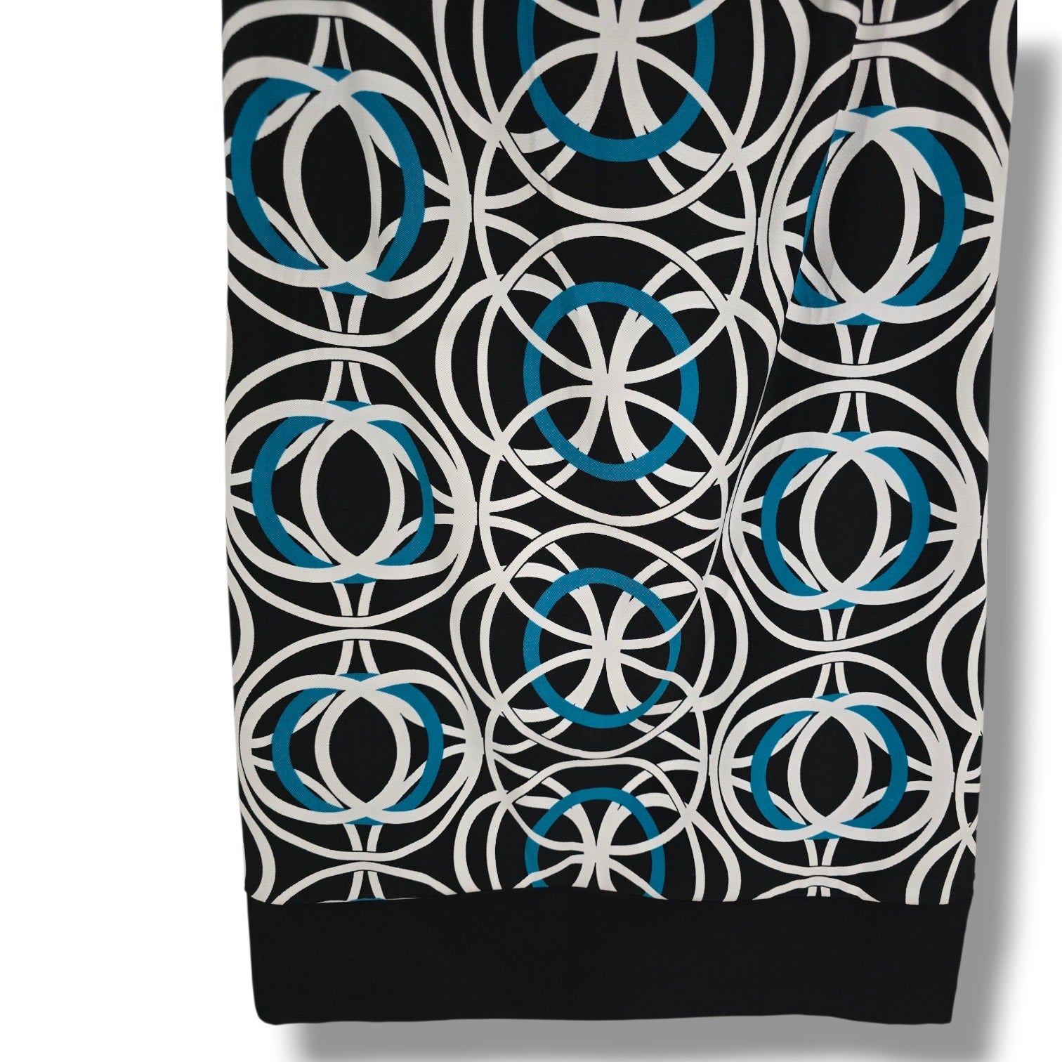 AB Studio Women’s Geometric Circle Print Sleeveless Sheath Dress – Size 6