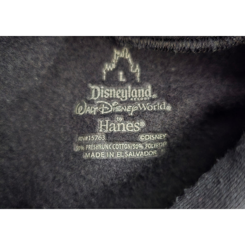 Disney Parks x Hanes Vintage Size L Mickey Mouse Graffiti Airbrush Black Hoodie