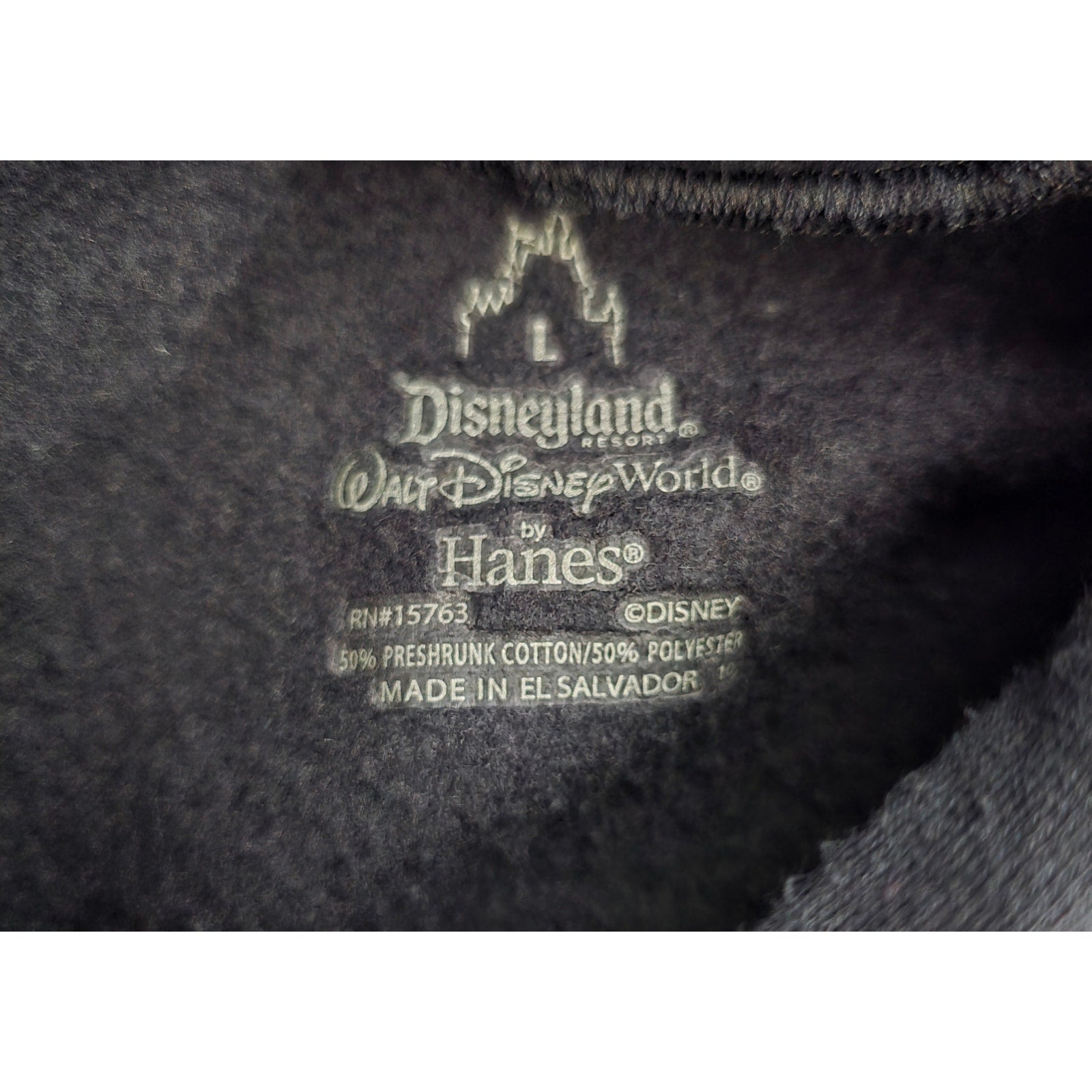 Disney Parks x Hanes Vintage Size L Mickey Mouse Graffiti Airbrush Black Hoodie