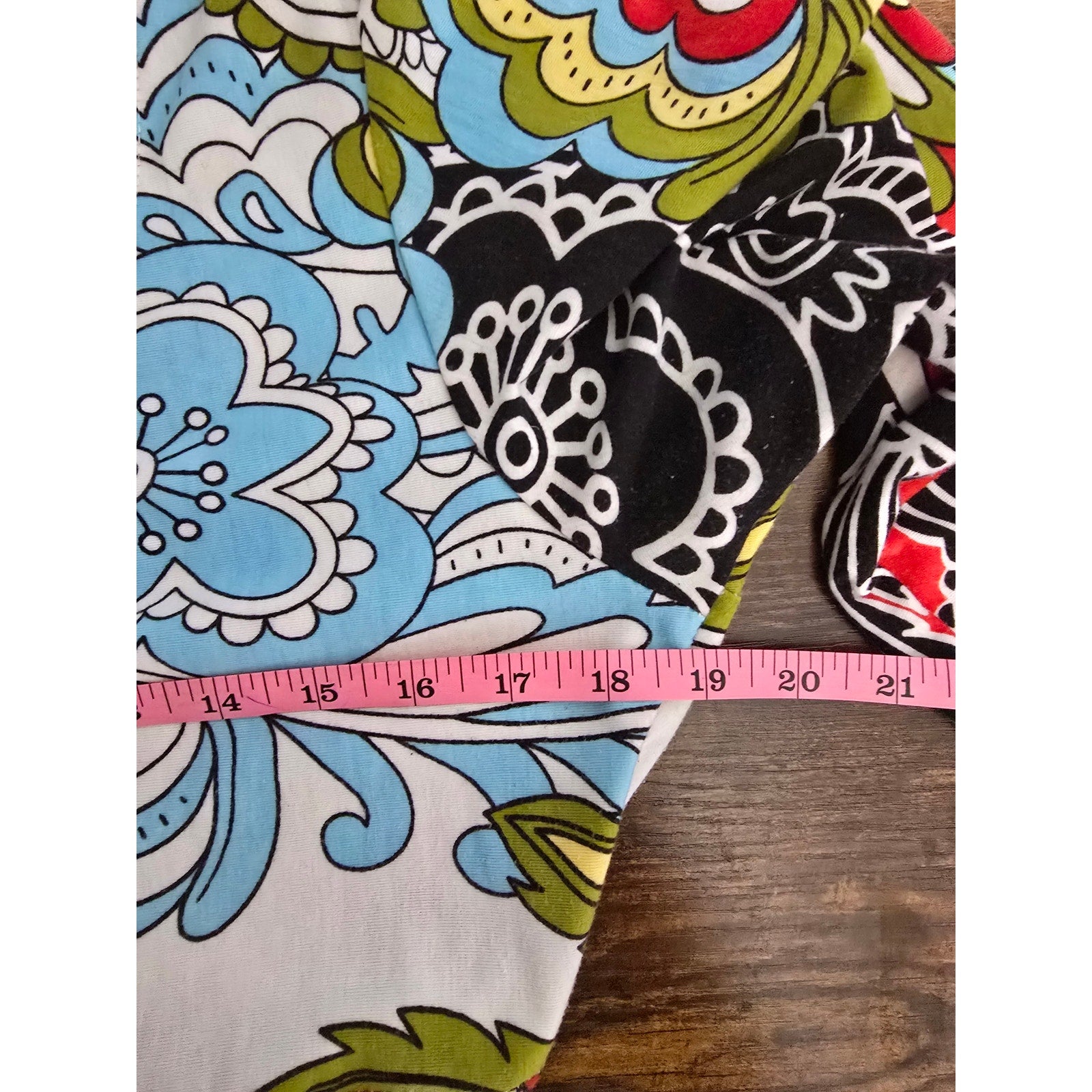 R&B Collection Women's Retro Psychedelic Floral Paisley 3/4 Sleeve Mini Dress
