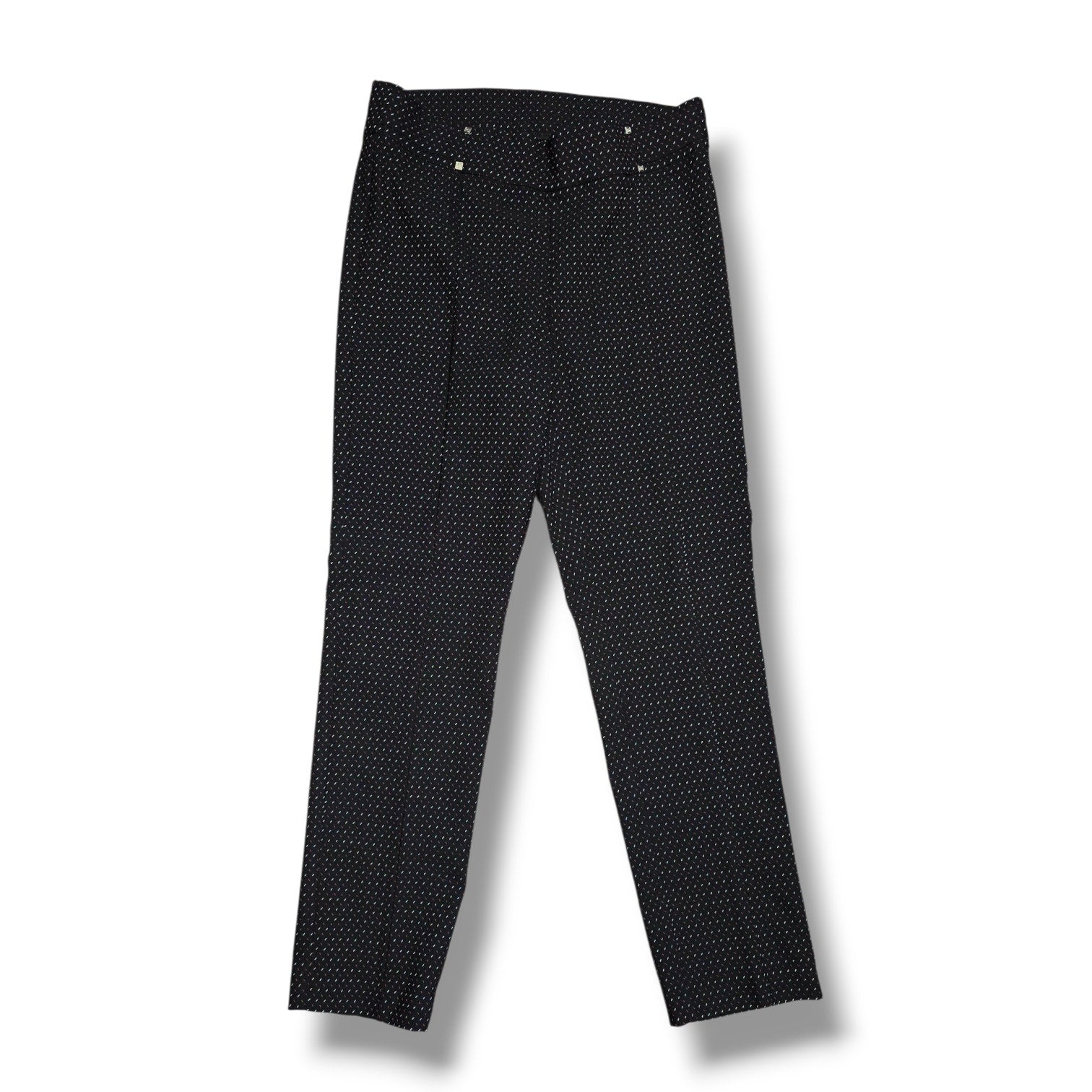 Rafaella women's Comfort Black Textured Dotted Dress Pants