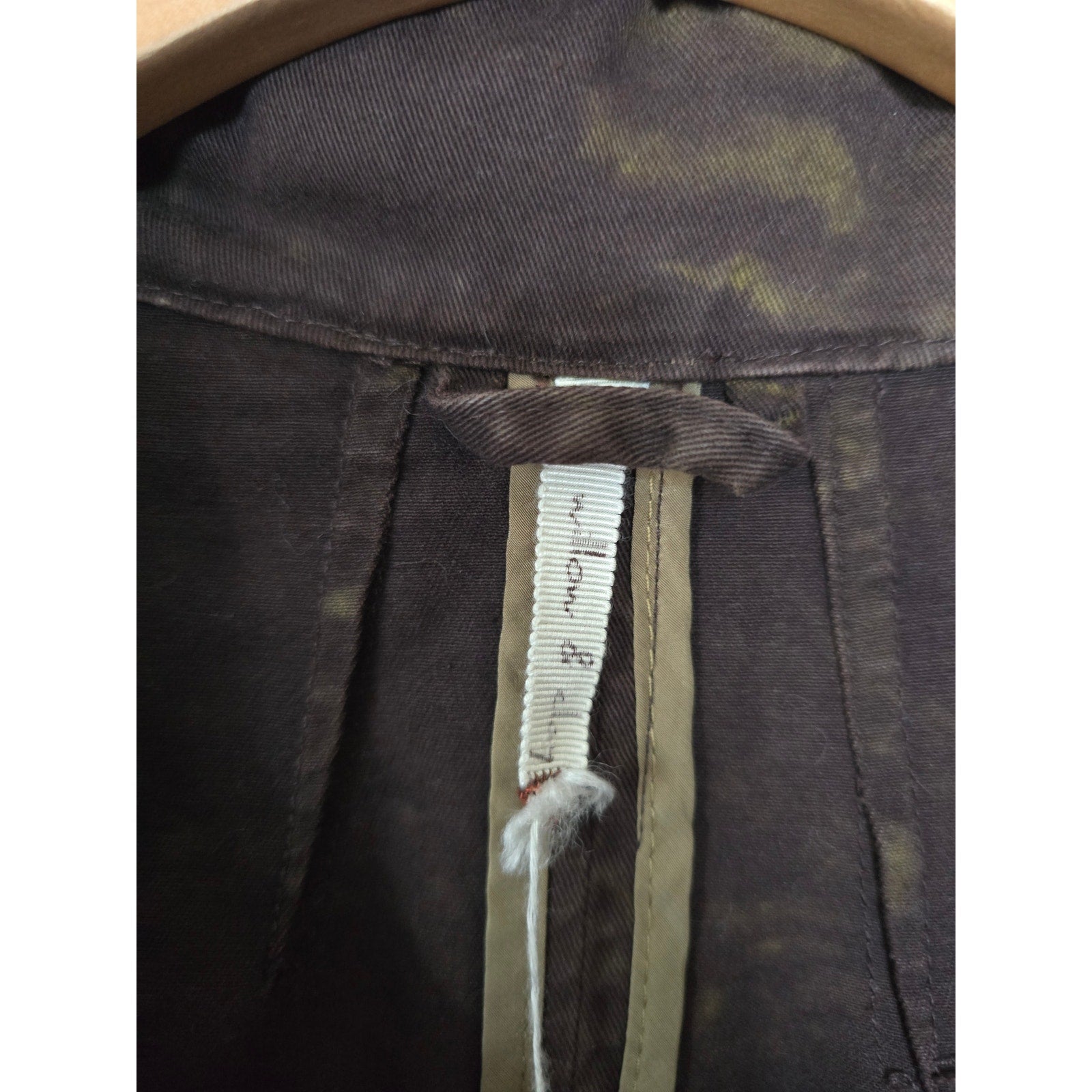 Willow & Clay Brown Tie-Dye Utility Cargo Jacket – XS