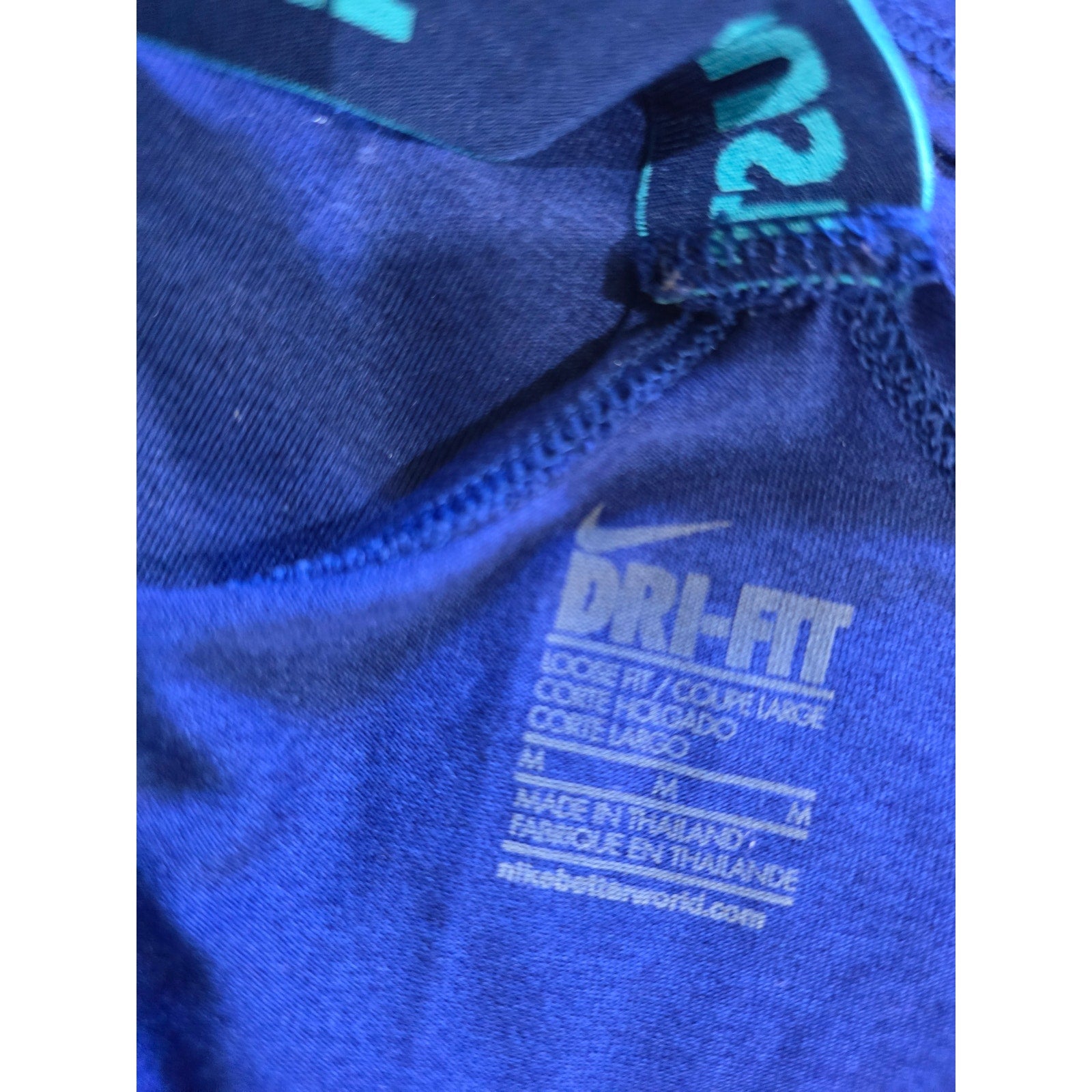 Nike women's Dri-FIT Royal Blue "Just Do It" Racerback Training Tank – Medium