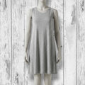 Daily Ritual Women's Size Small Heather Grey Jersey Knit Sleeveless Swing Dress