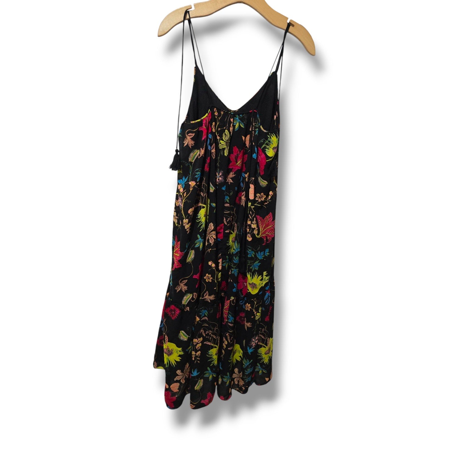 H&M Conscious Collection Women’s Black Tropical Floral Sundress – Size 6