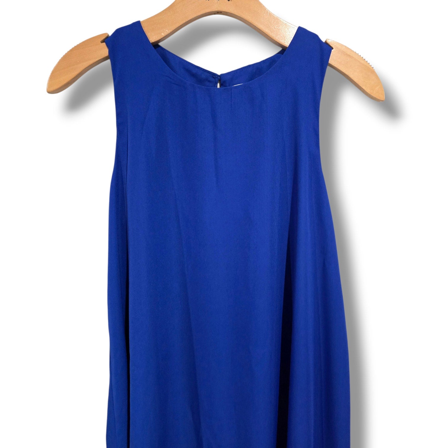 Sans Souci Women’s Royal Blue Sleeveless A-Line Dress – Size Small