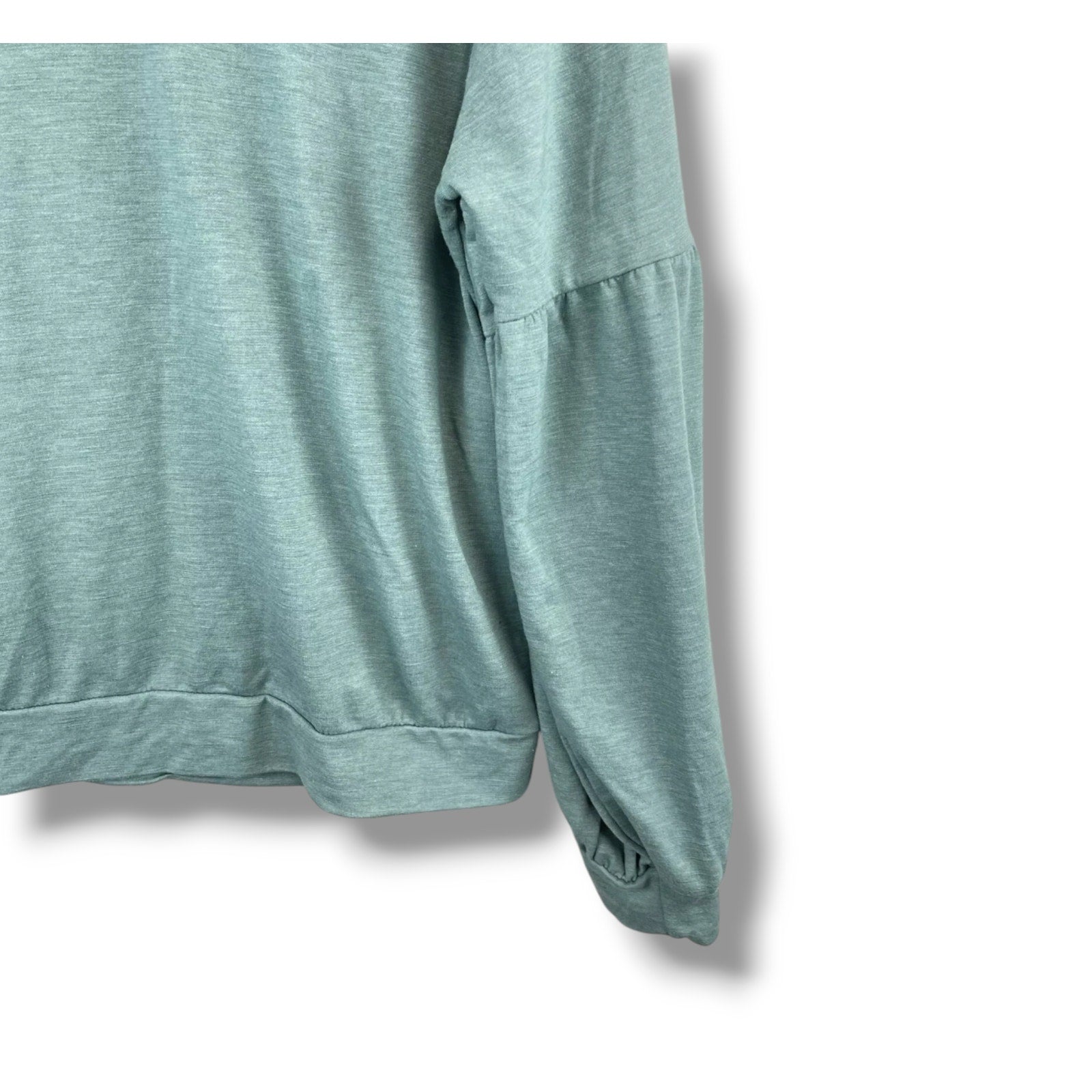 Knox Rose Balloon Sleeve Lightweight Sweatshirt – Seafoam Blue – XS, NWT