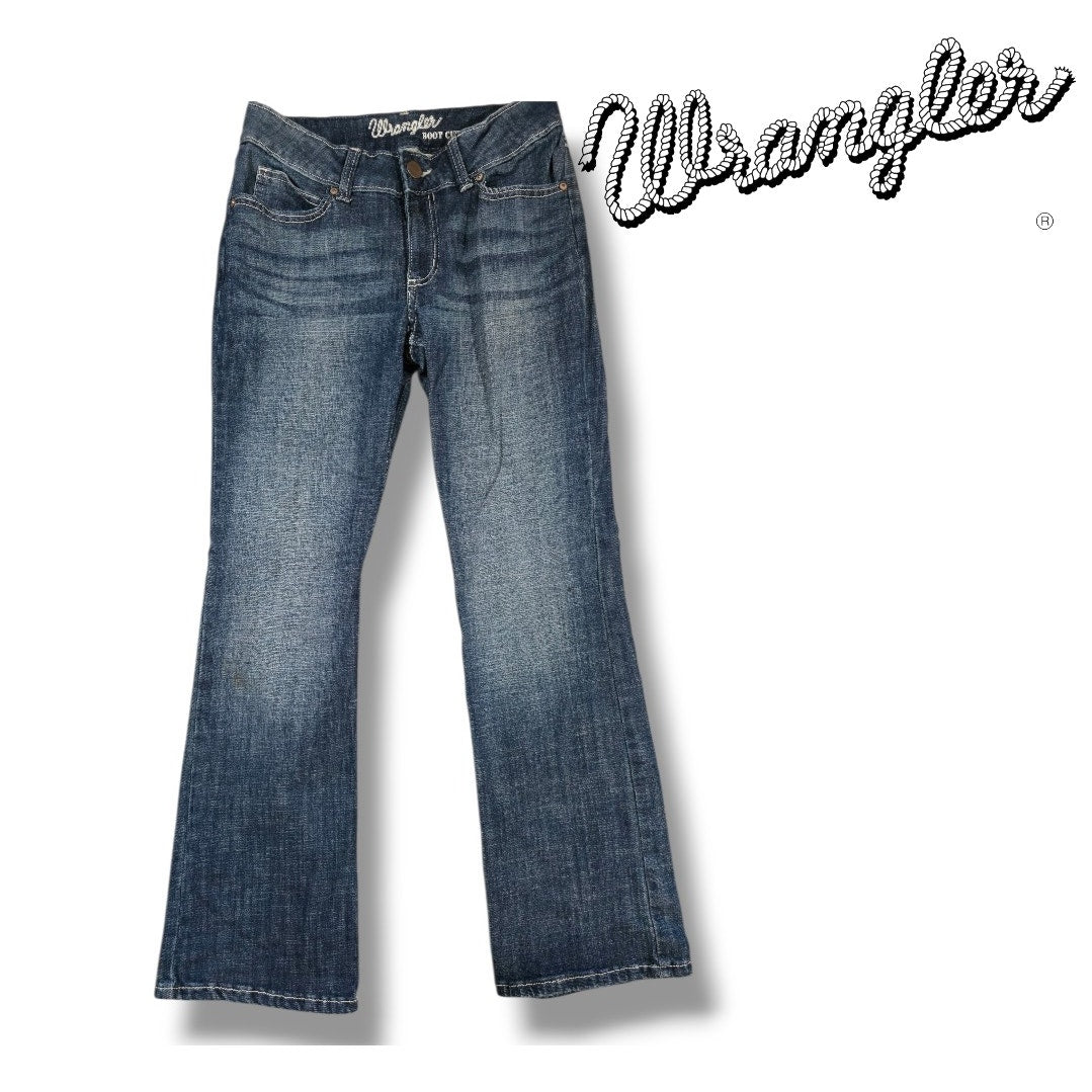 Wrangler Retro Sadie Low Rise Bootcut Jeans Blue Denim Women’s Size 7 x 32