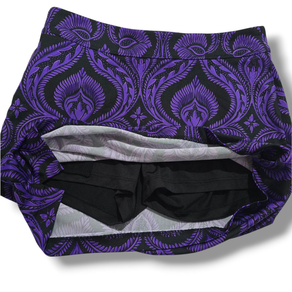 Gymshark Women’s Purple & Black Athletic Skort – Size XS