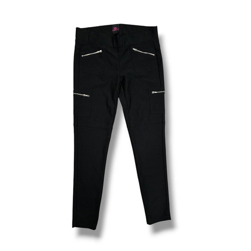 2B Bebe Women’s Black Zippered Pocket Skinny Pants Y2K Style – Size Small