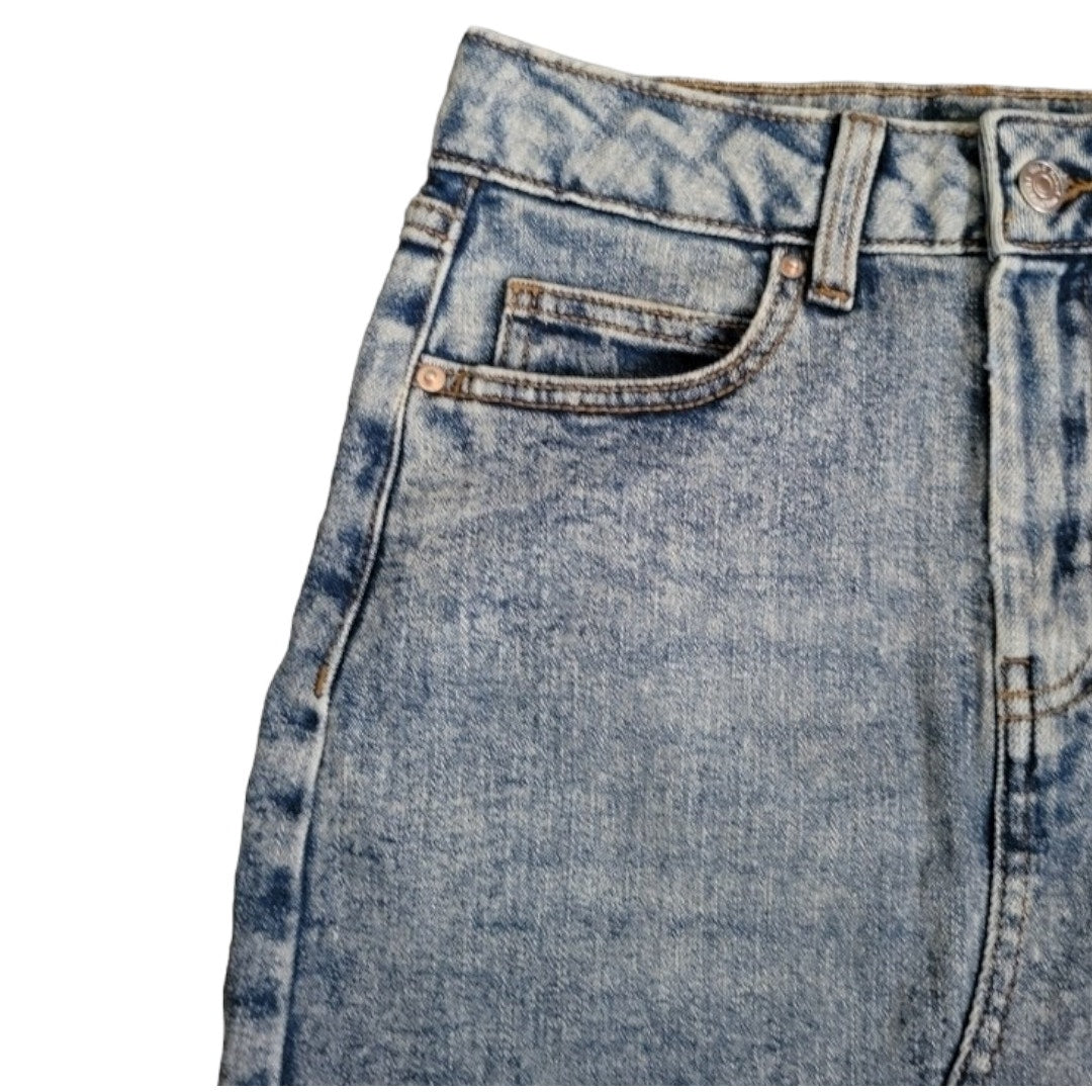 Wild Fable Women’s Raw Hem Denim Mini Skirt – 5 Pocket, Cotton Blend, New