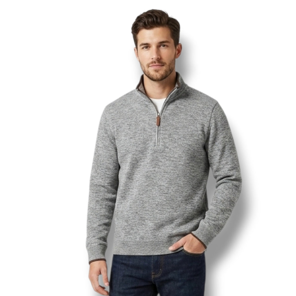 Weatherproof Vintage Men’s Gray Heather 1/4 Zip Fleece Pullover Medium