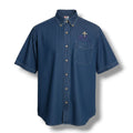 Vintage Bourbon Street New Orleans Men’s Embroidered Button Down denim shirt