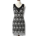 Etincelle Couture women's Black & White Embroidered Lace Dress