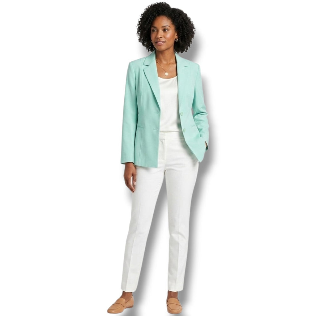 Alfred Dunner Women’s Aqua Mint Blazer Jacket - Size 14, New