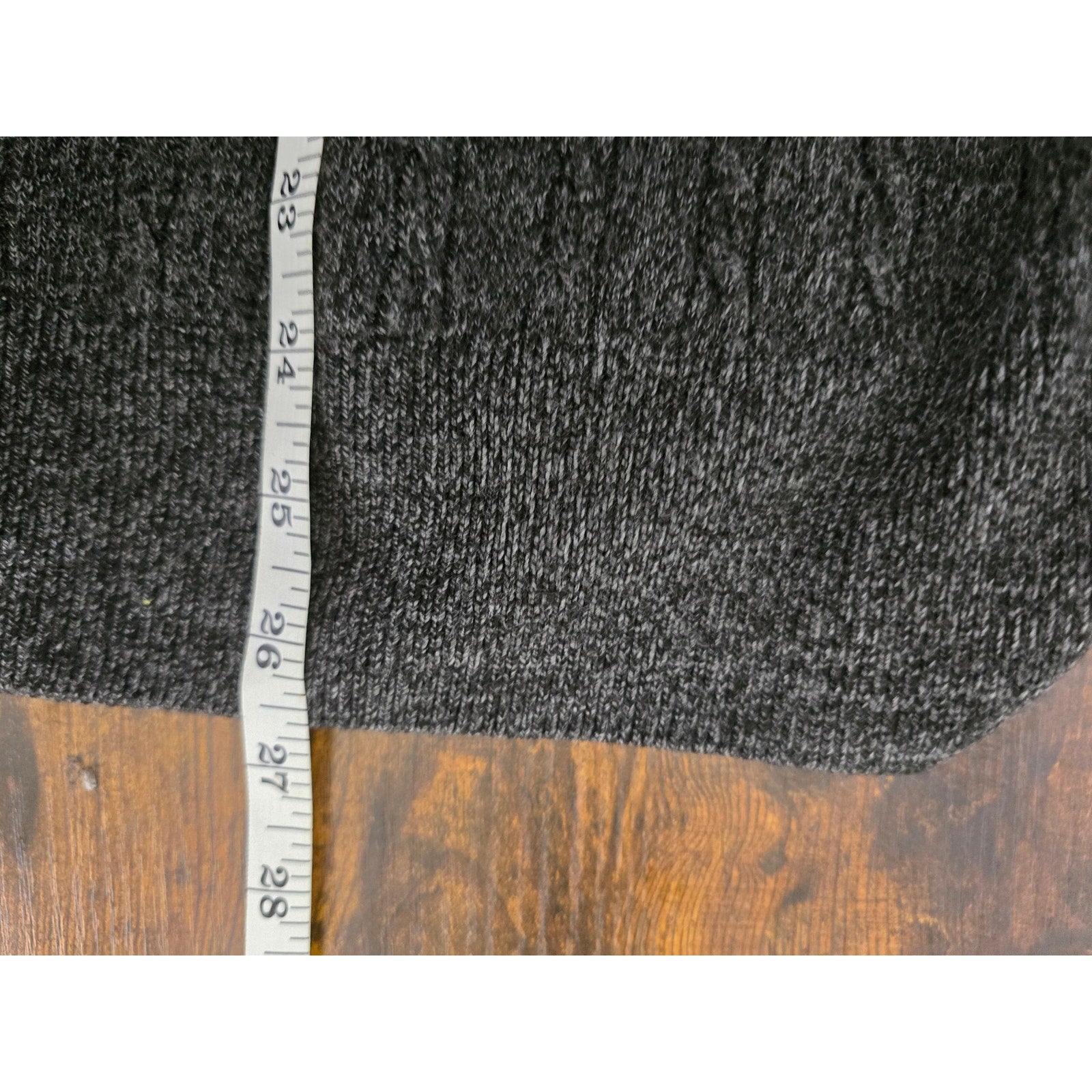 Dockers Men's Size M Charcoal Gray Heather Cable Knit V-Neck Sweater Vest