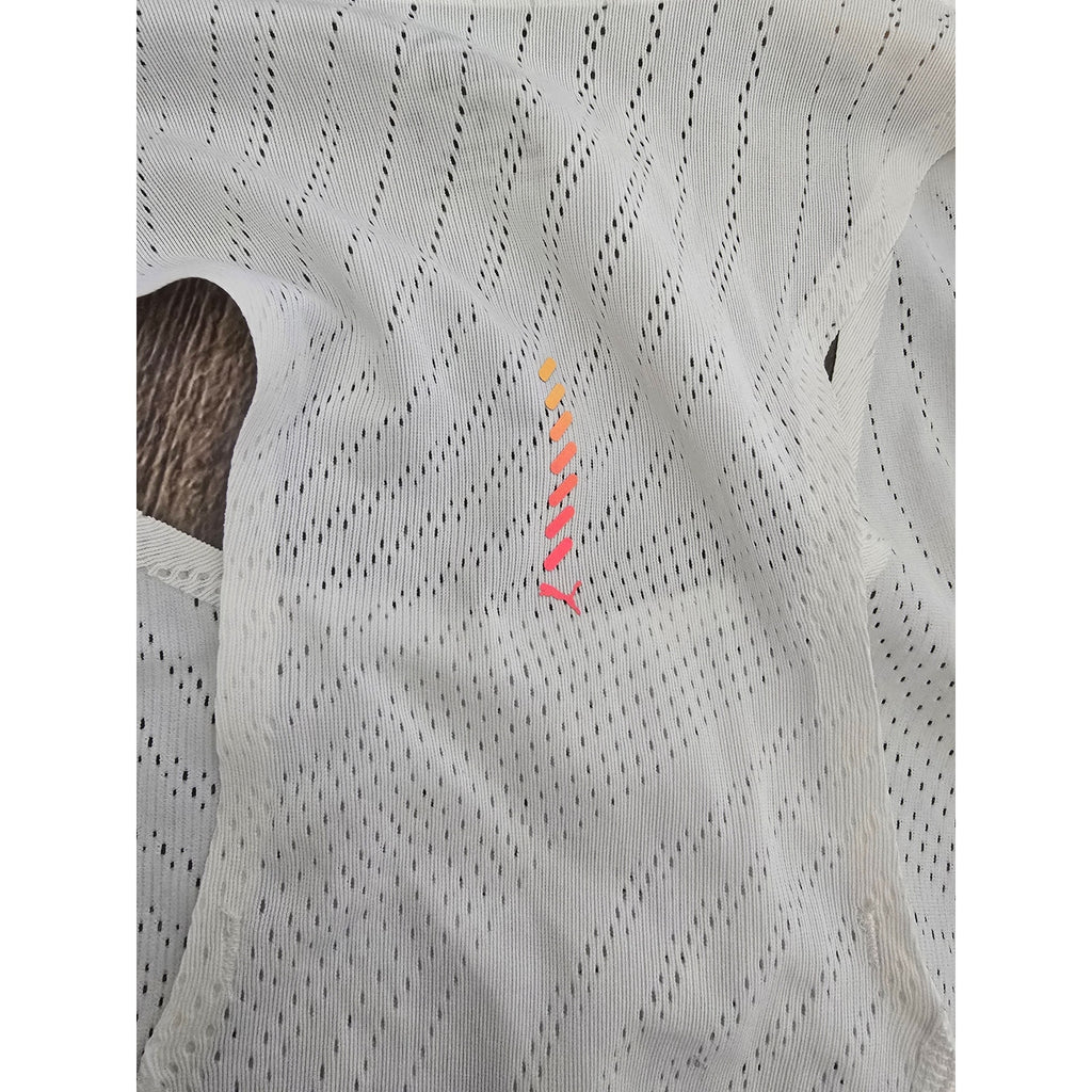Puma ULTRASPUN Running Racerback Tank Top Women’s Size Large White Perforated