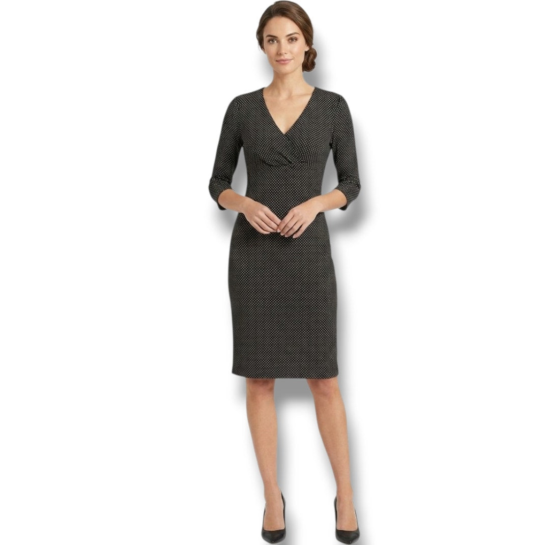 RUBY Women’s 3/4 Sleeve Empire Waist Career Dress – Small