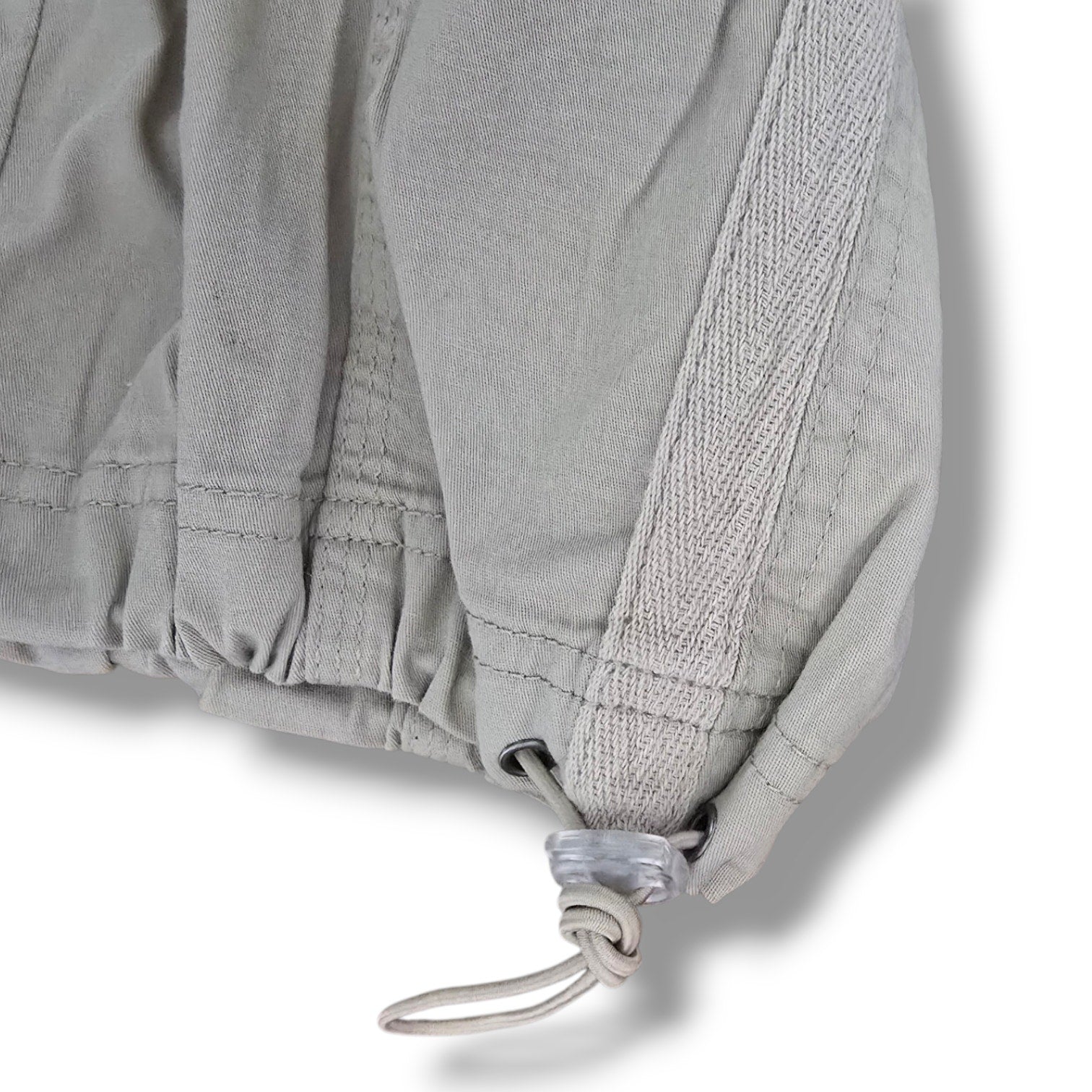 Kiwi Fresh Women's Size 10 Beige Khaki Drawstring Hem Cargo Capri Pants