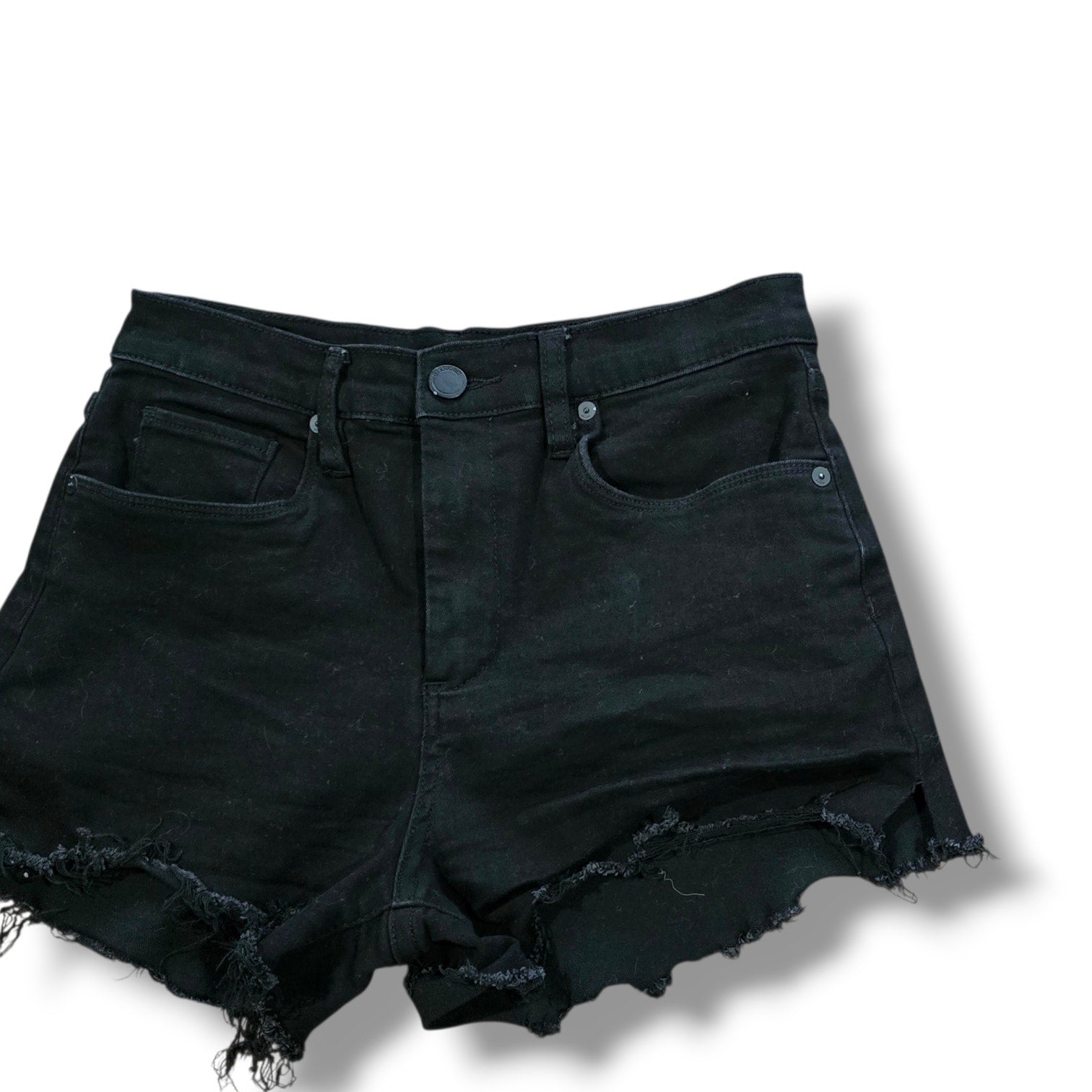 [BLANKNYC] The Barrow Vintage High-Rise Black Denim Shorts – Size 28