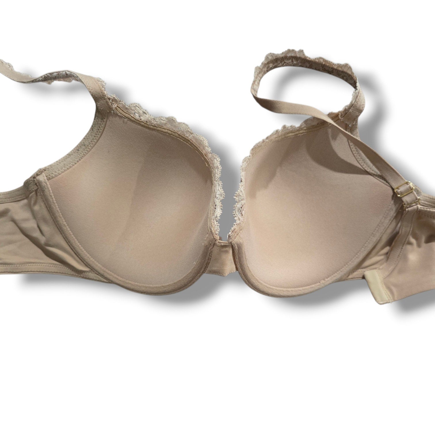 Soma Nude Lace Trim Padded Underwire Push-Up Bra