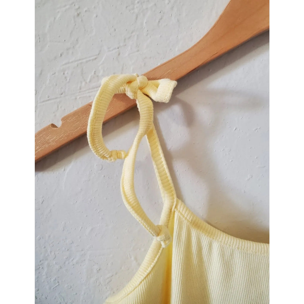 Looney Tunes Tweety Bird Yellow Bodycon Dress – Adjustable Straps – NWT