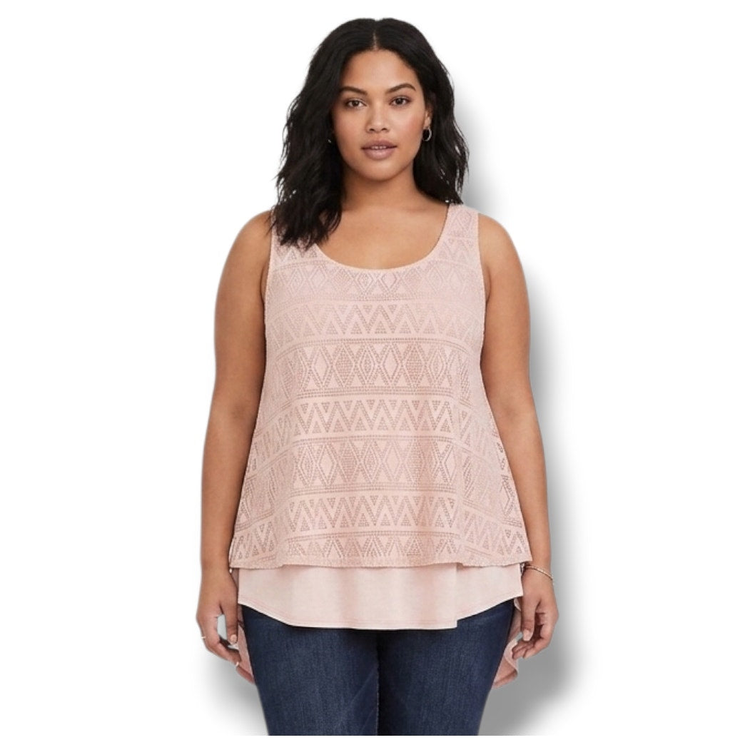 Chenault Women's Plus Size lined cream Blouse  - 1x