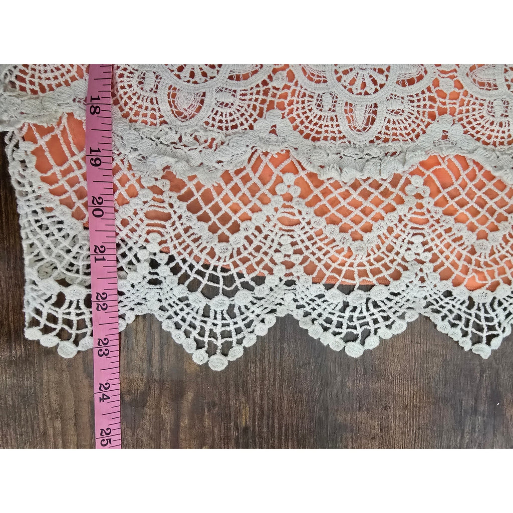 Staring at Stars Urban Outfitters Women's Boho Crochet Lace Tank Top Coral