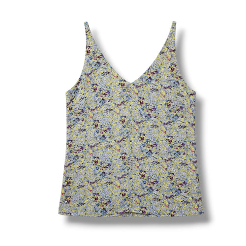CaBi women's yellow multicolor floral lined tank top  - xs