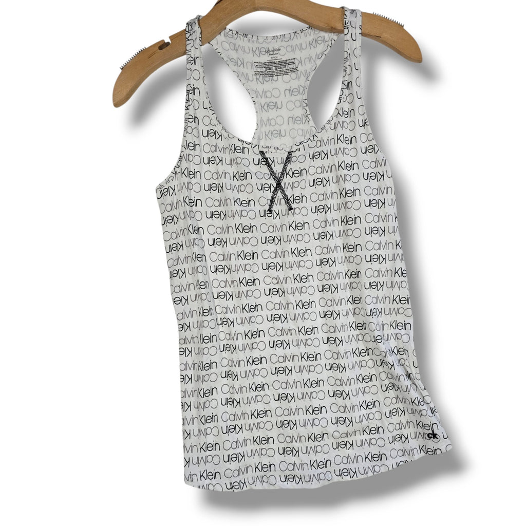 CK Calvin Klein Women’s Pajama Logo Print Lounge Sleep Tank – Size Small