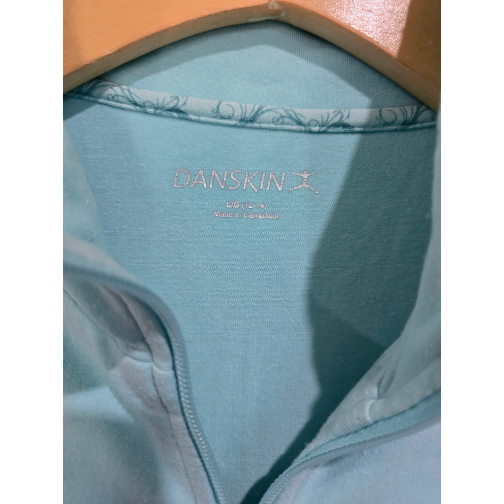 Danskin Now Mint Green Full-Zip Drawstring Active Jacket – Large