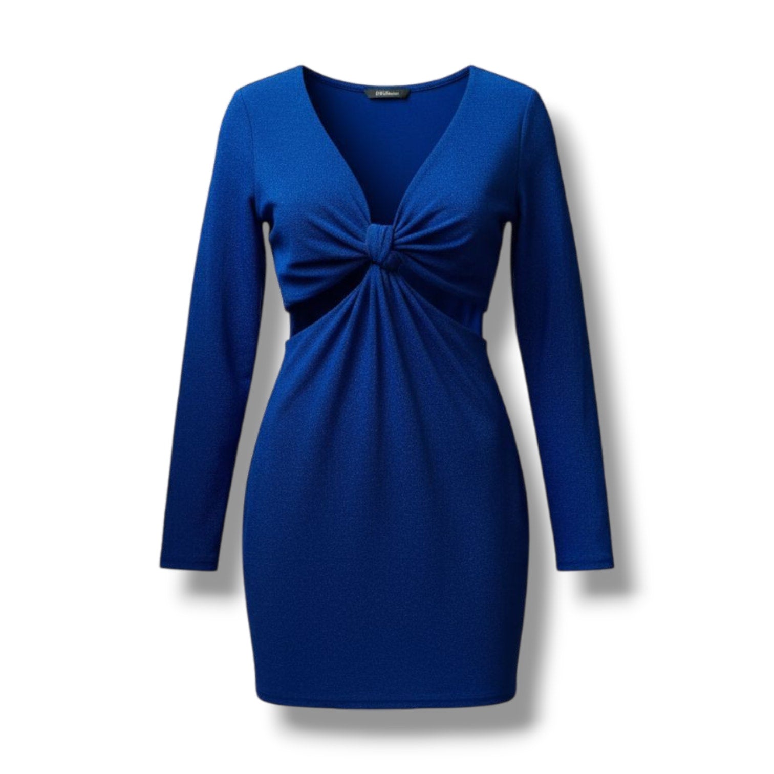 Wild Fable Women’s Blue Long Sleeve Cut Out Lurex Bodycon Dress Small NWT