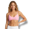 Xhilaration Juniors Pink Ruched Front Bralette Bikini Top – New, Nylon Blend