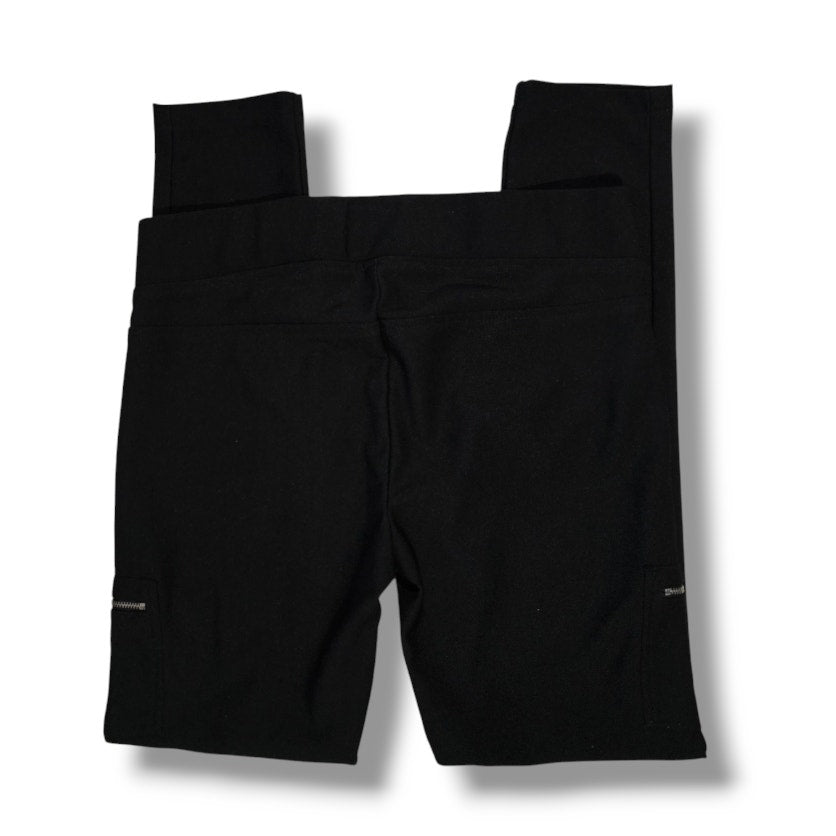 2B Bebe Women’s Black Zippered Pocket Skinny Pants Y2K Style – Size Small