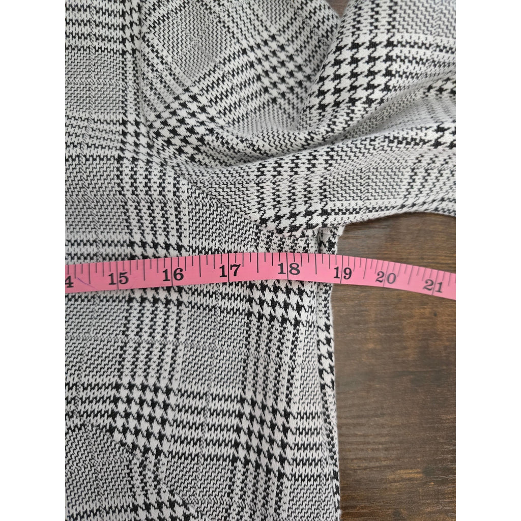 Ann Taylor Women's Size 4 Gray Black Glen Plaid Glen Check Shift Dress