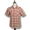 Roper Wear the West Mens Coral Plaid Paisley Trim Pearl Snap Western Shirt Large