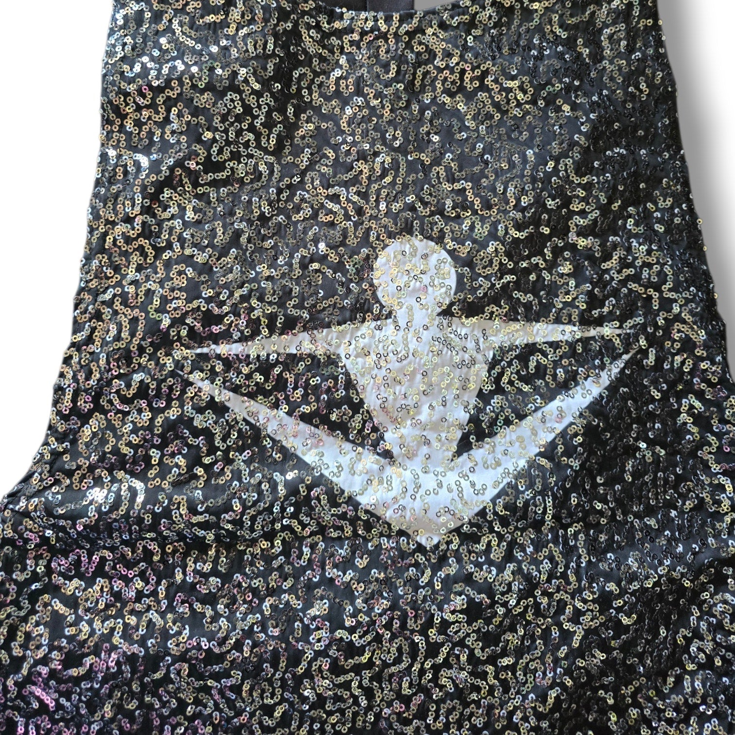 Innovative Spiritwear Sequin POWER Tank Top Women’s Small Gray Black Shimmer