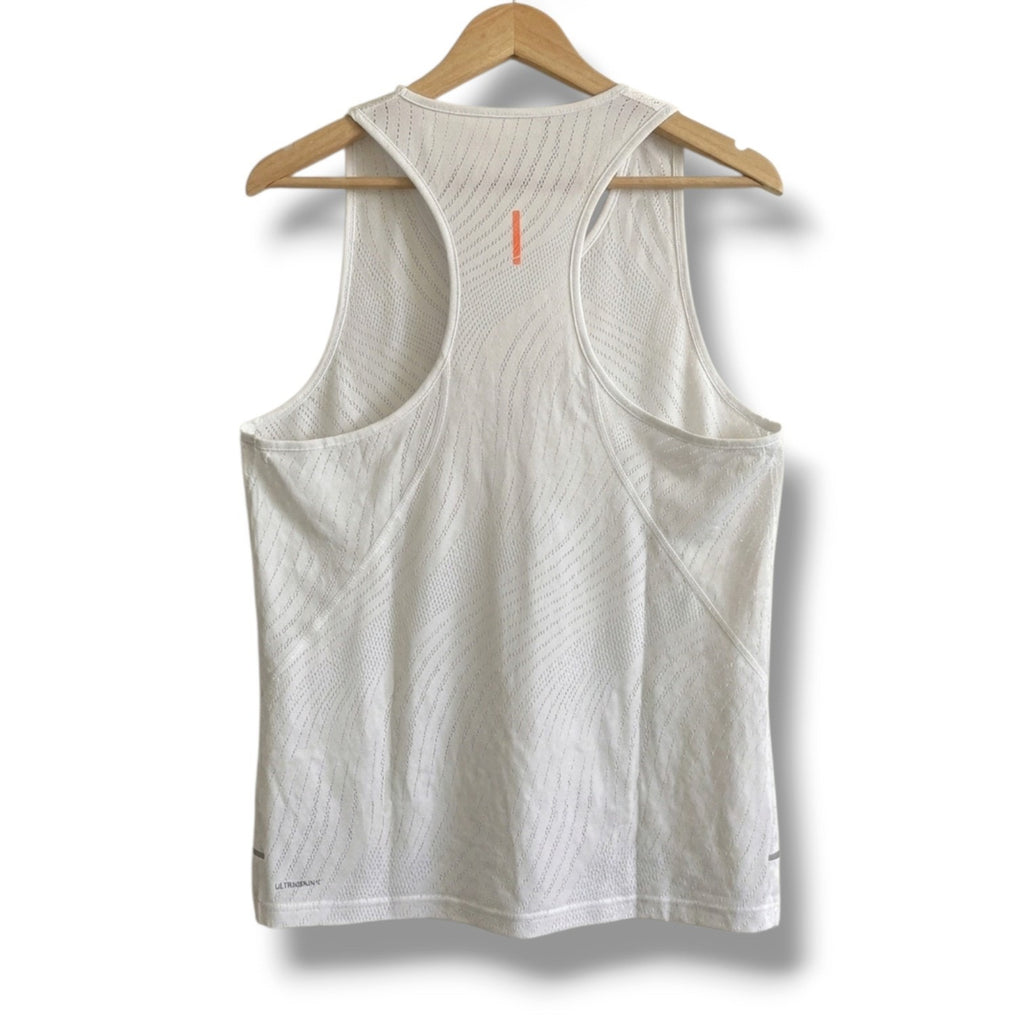 Puma ULTRASPUN Running Racerback Tank Top Women’s Size Large White Perforated