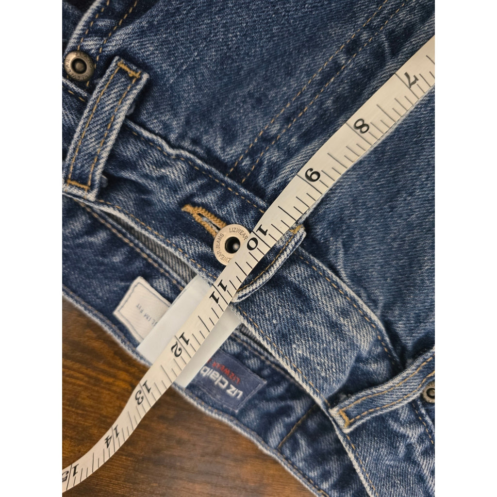 VTG 90s Lizwear Liz Claiborne Slim Fit Mom Jeans 100% Cotton Sz 12 Reg Altered