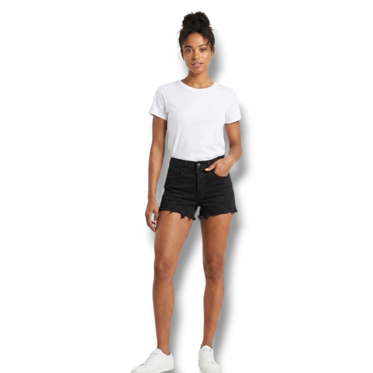 [BLANKNYC] The Barrow Vintage High-Rise Black Denim Shorts – Size 28