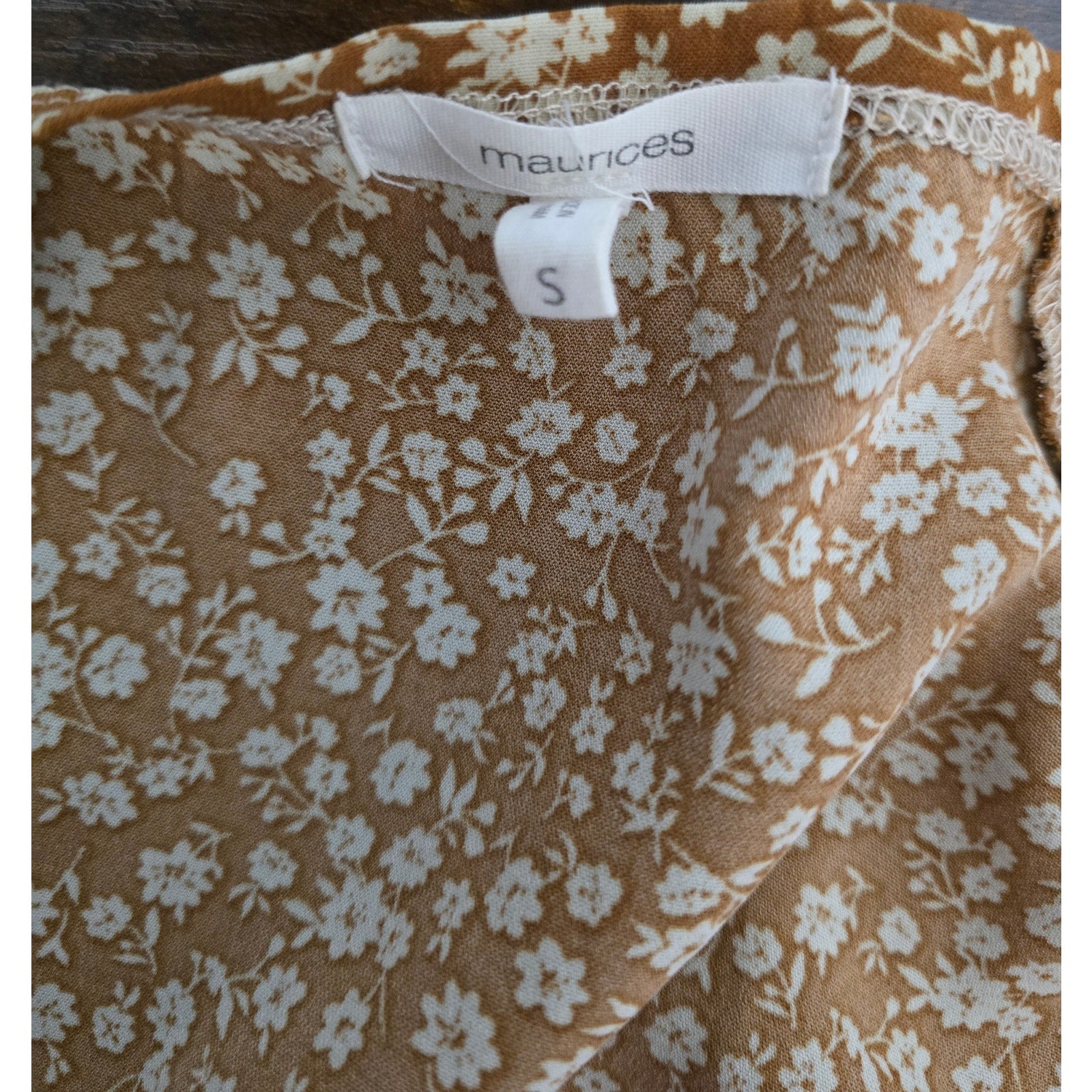 Maurices Women's Size Small Floral Paisley Mix Media Open Front Kimono Cardigan
