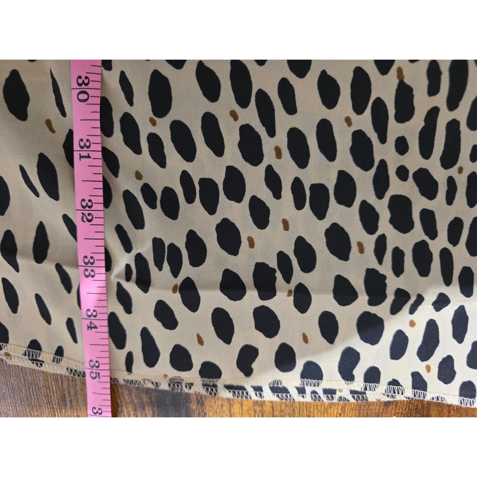 J. Crew Women's Size 6 Tan Black Leopard Print 3/4 Sleeve Shift Dress