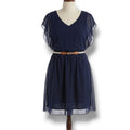 by & by Juniors plus size blue Sleeveless Belted Dress 3x