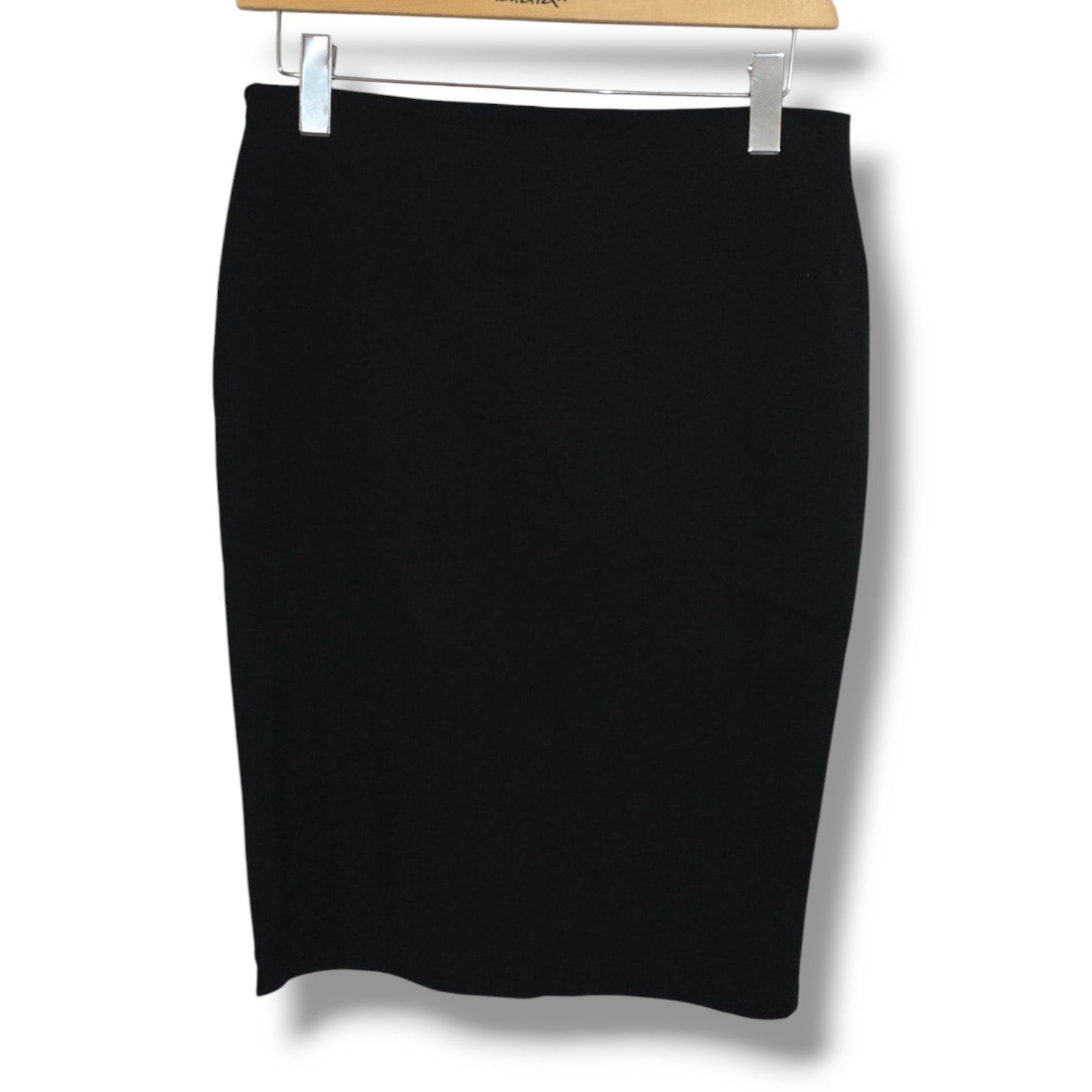 Guess Black Lace-Up Side Slit Pencil Skirt Sophisticated Career Size Large
