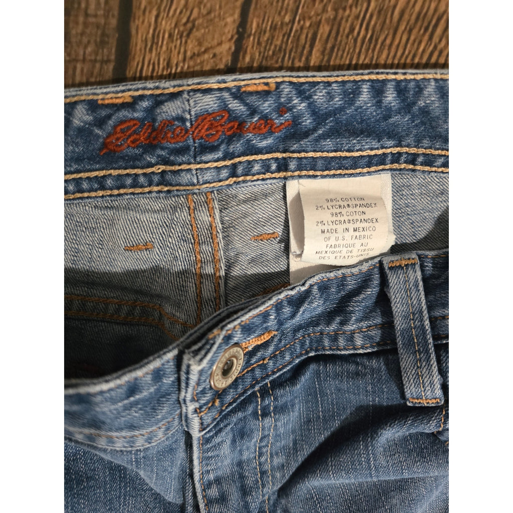 Eddie Bauer Vintage 2007 Embroidered Mid-Rise Flare Jeans Size 10R