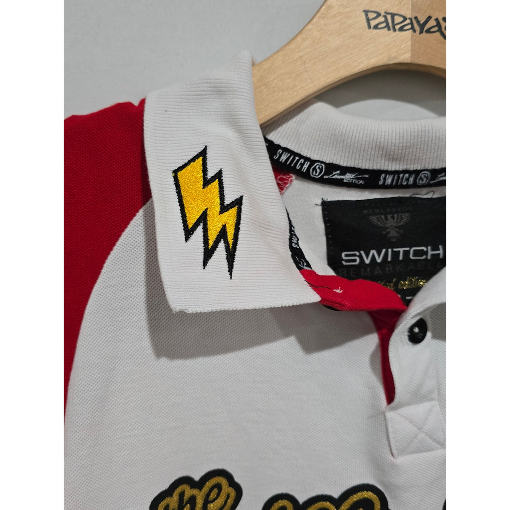 SWITCH Men’s Looney Tunes Bugs Bunny “Get The Juice” Polo Shirt – Size Small