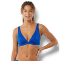 Xhilaration Juniors’ Blue Metallic Bralette Bikini Top – XS, Spandex Blend, New