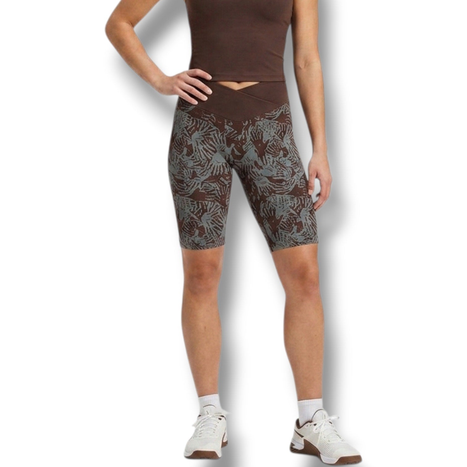 Astro Remiges Six Sense clairvoyant Compression workout Shorts Nebula Chestnut- SMALL
