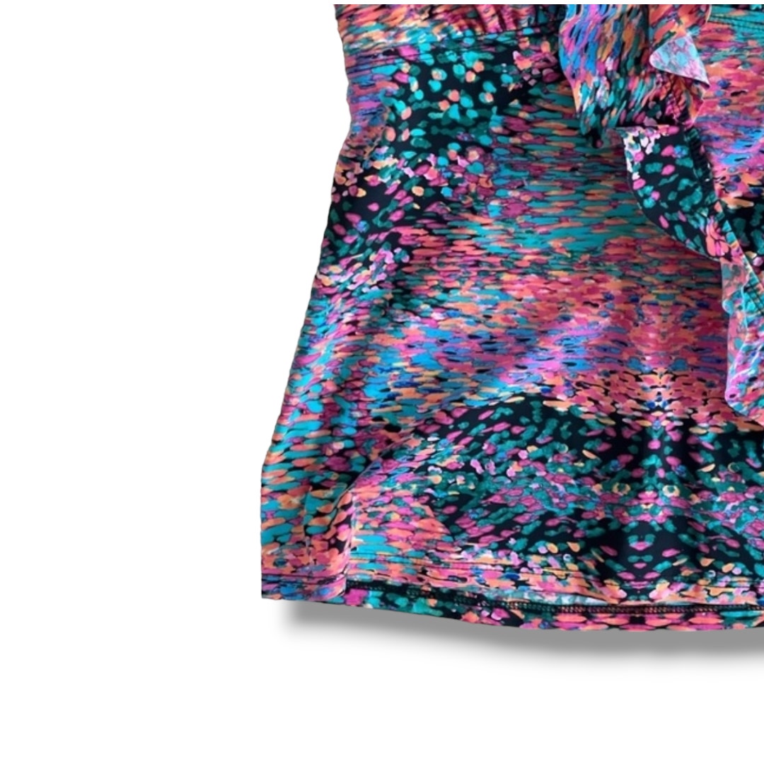 Spanx Love Your Assets Sara Blakely Women’s Ruffled Halter Tankini Swim Top Small