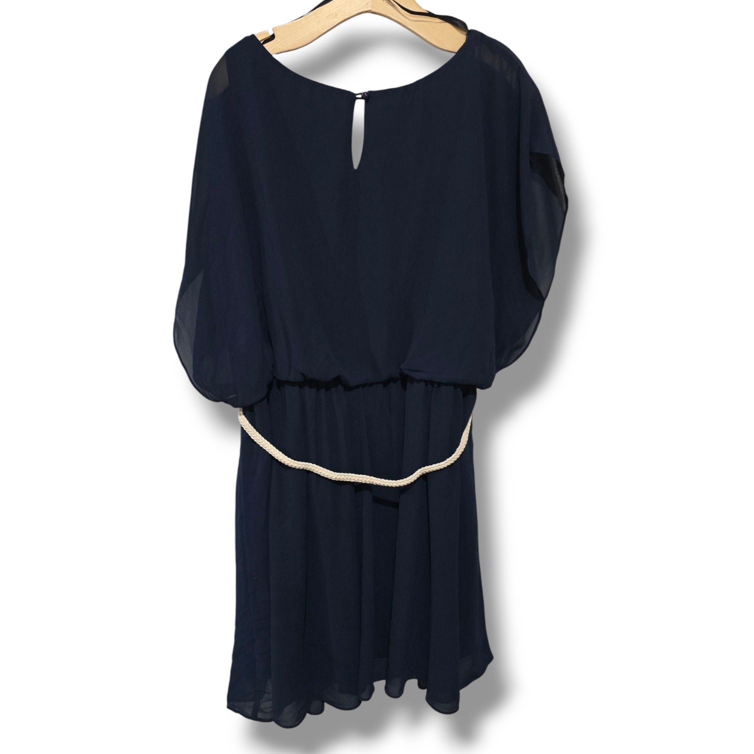 by & by Juniors plus size blue Sleeveless Belted Dress 3x